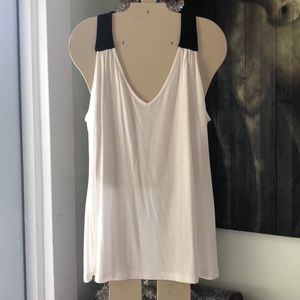 White & Black Banana Republic Tank Top